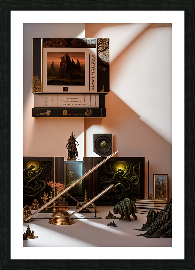  Fantasy Literature  Picture Frame print