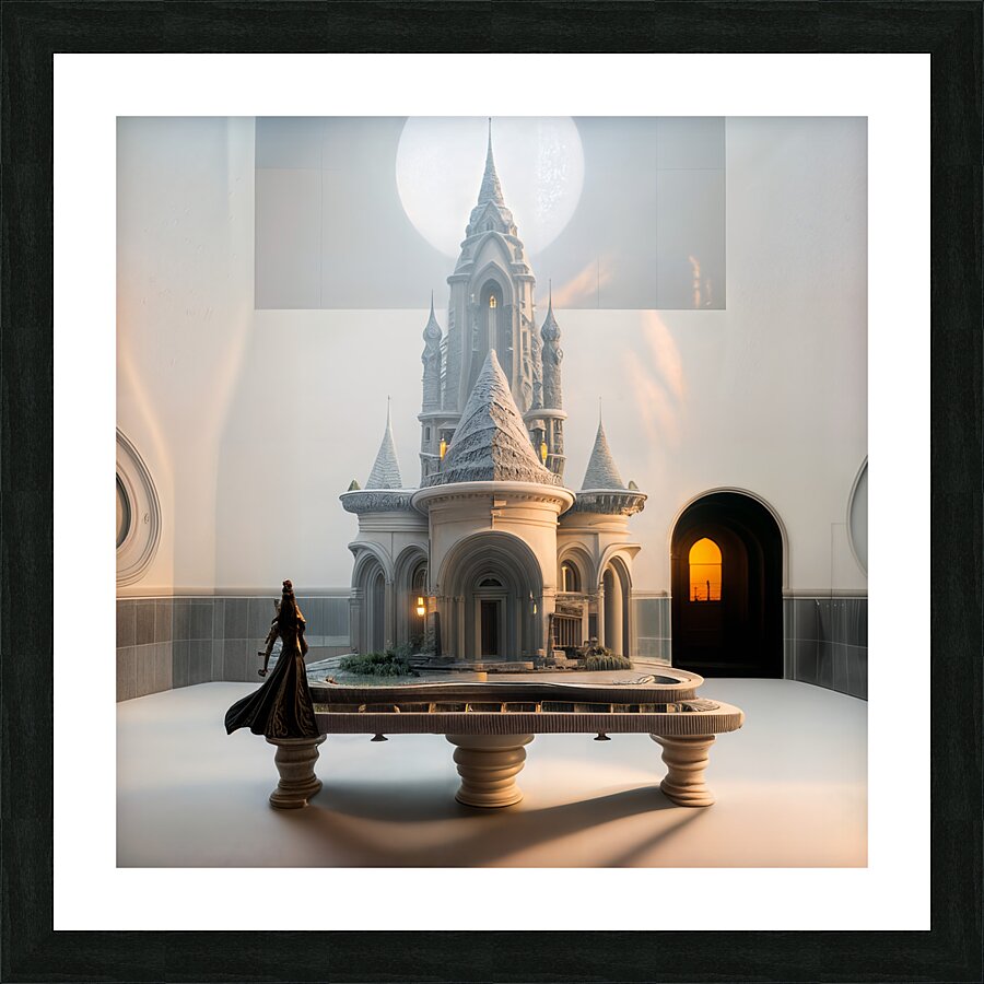 Gothic Castle Model  Picture Frame print