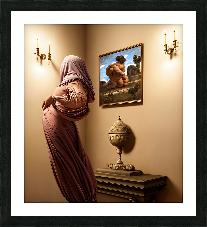 Mysterious Silhouette  Picture Frame print