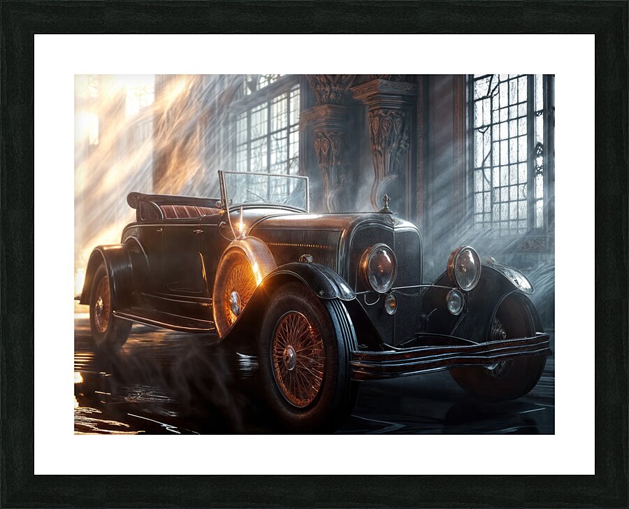 Open Top Car  Picture Frame print