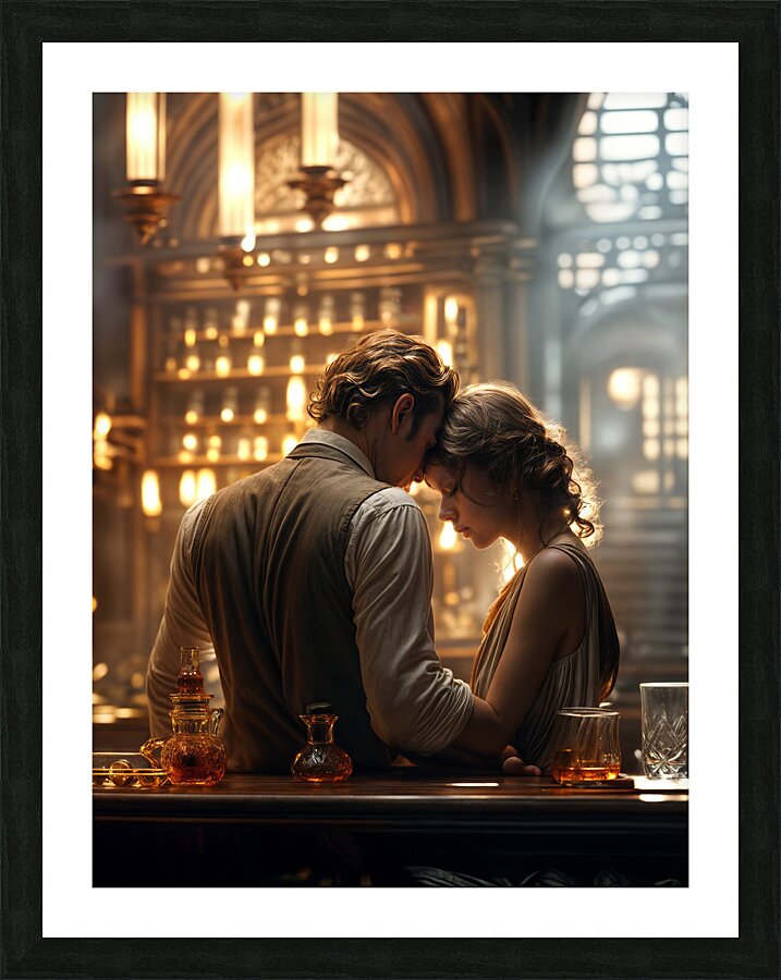 Dimly Lit Tavern  Picture Frame print