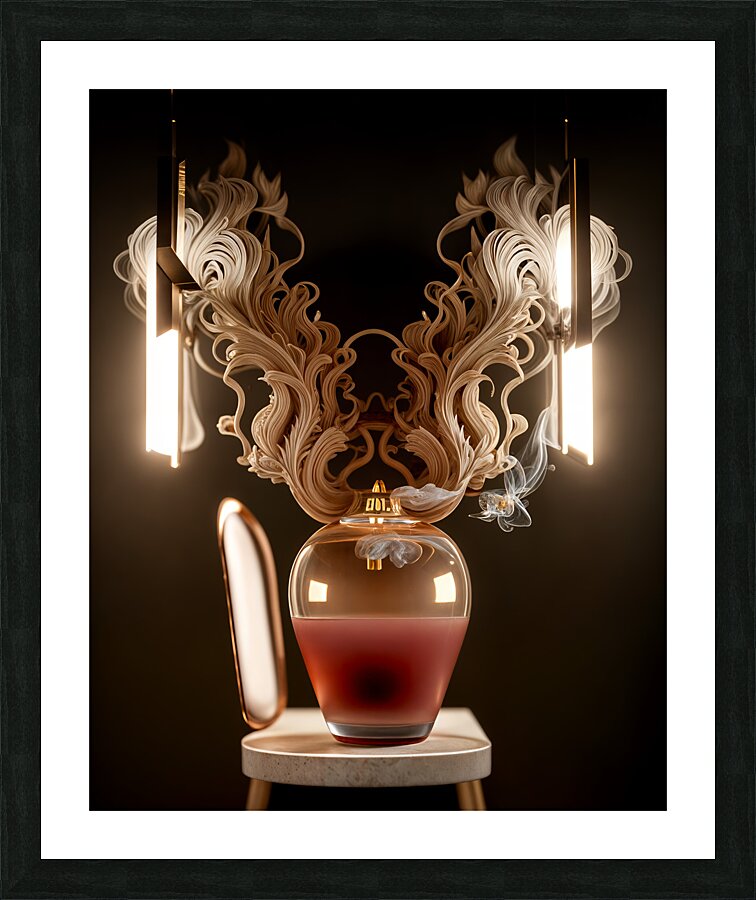 Reddish Liquid  Picture Frame print