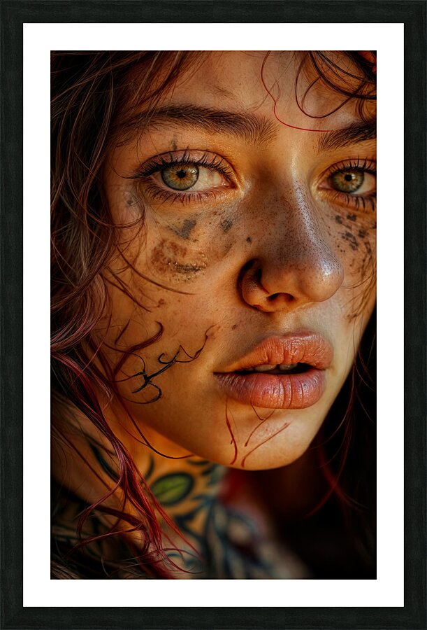  Green Eyes  Picture Frame print