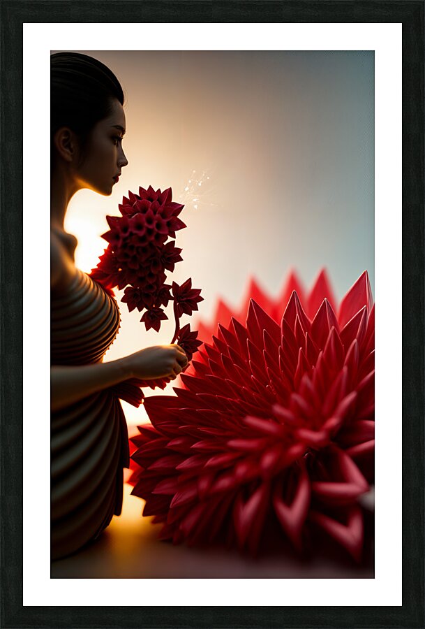  Red Blossoms  Picture Frame print