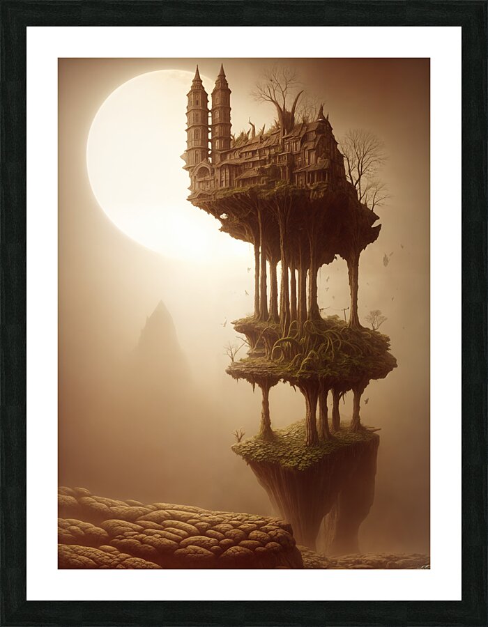  Floating Island  Picture Frame print