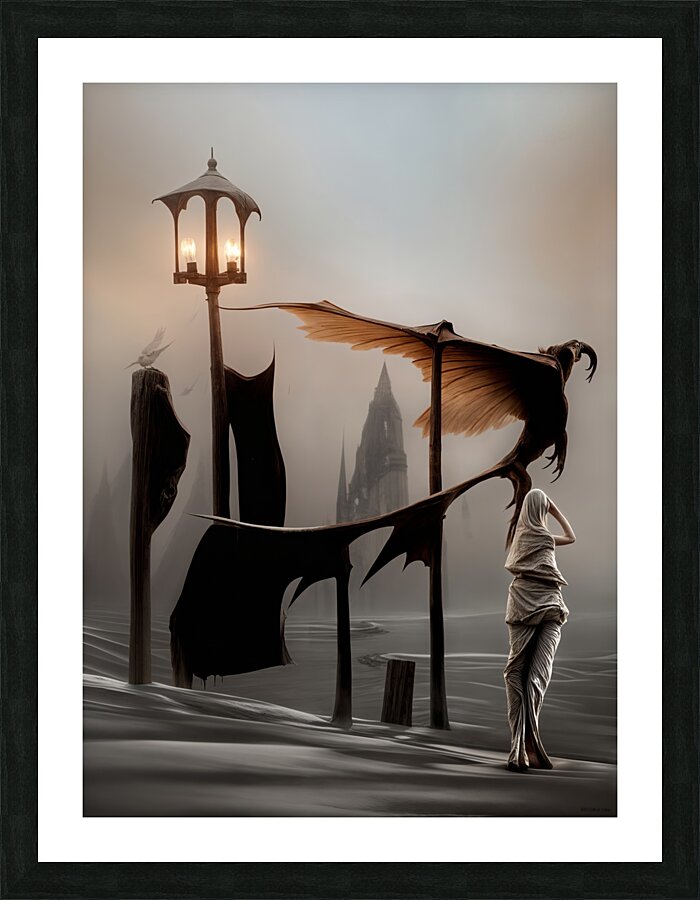  An Old Lantern  Picture Frame print