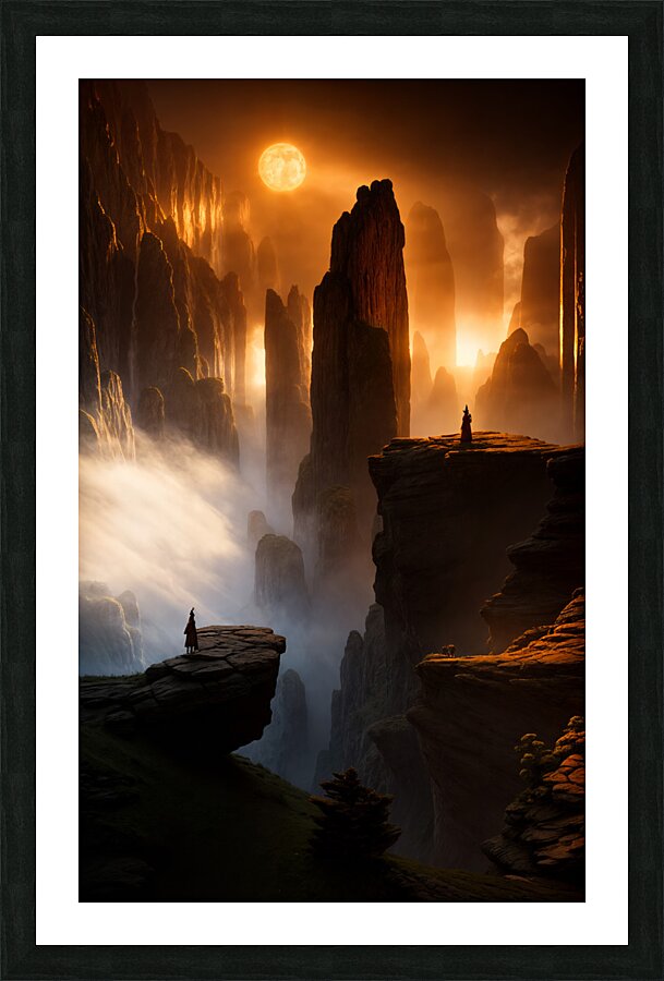  Jagged Landscape  Picture Frame print