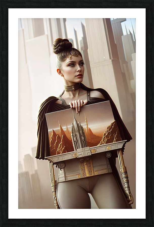Futuristic Context  Picture Frame print