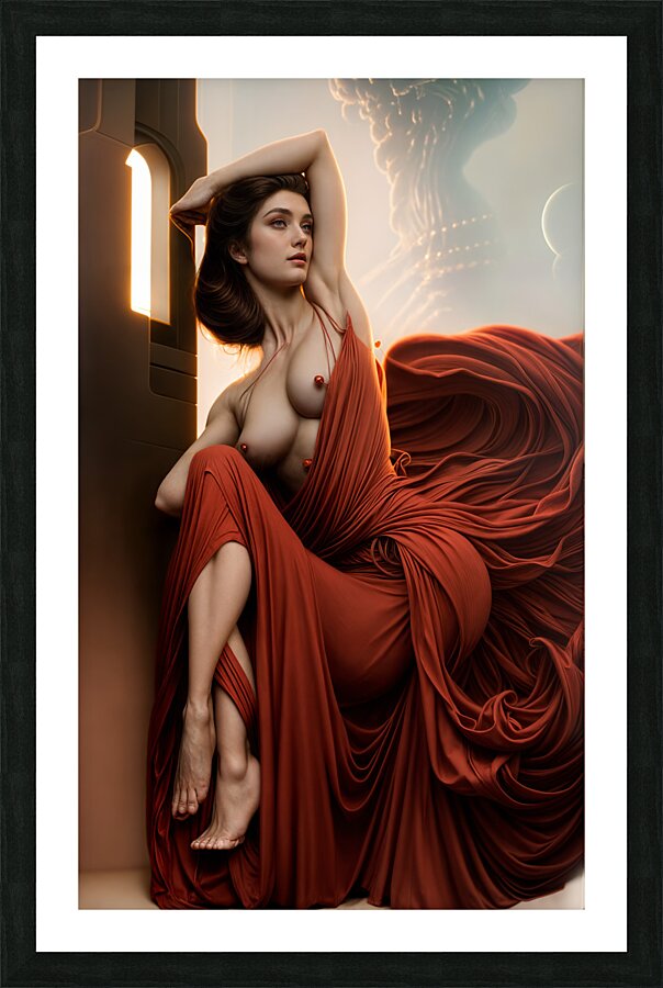 Statuesque Pose  Picture Frame print
