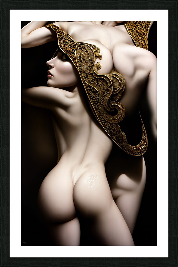 Delicate Filigree  Picture Frame print