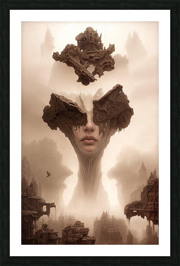  A Serene Face  Picture Frame print