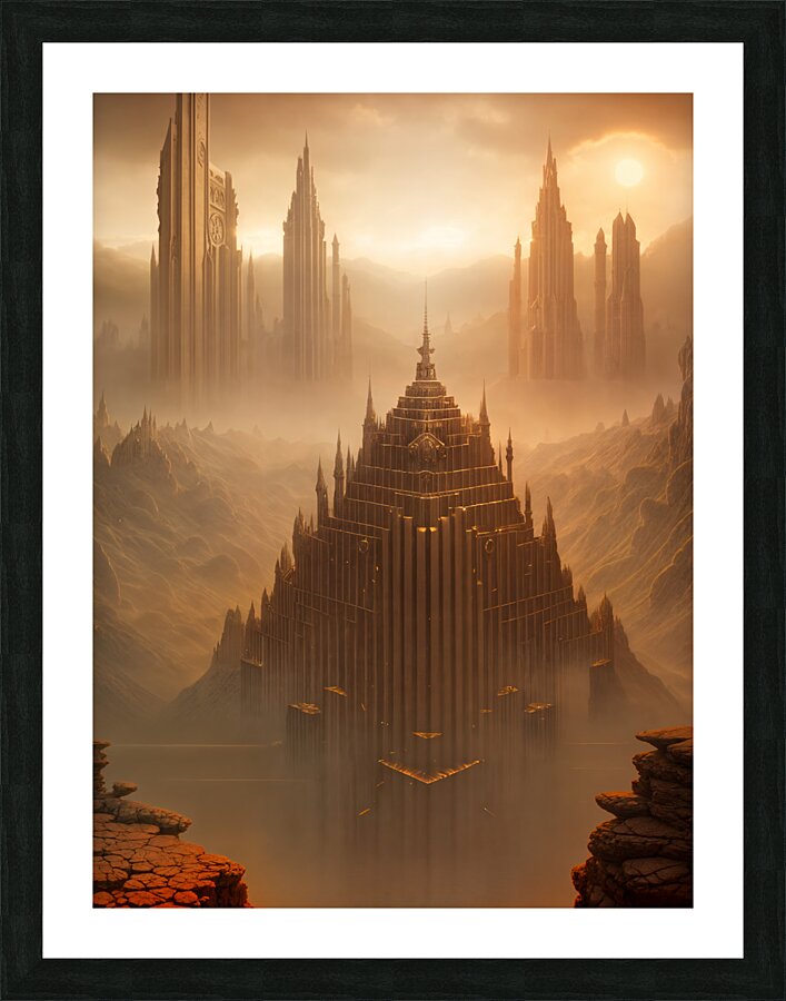  Pyramid Structure  Picture Frame print