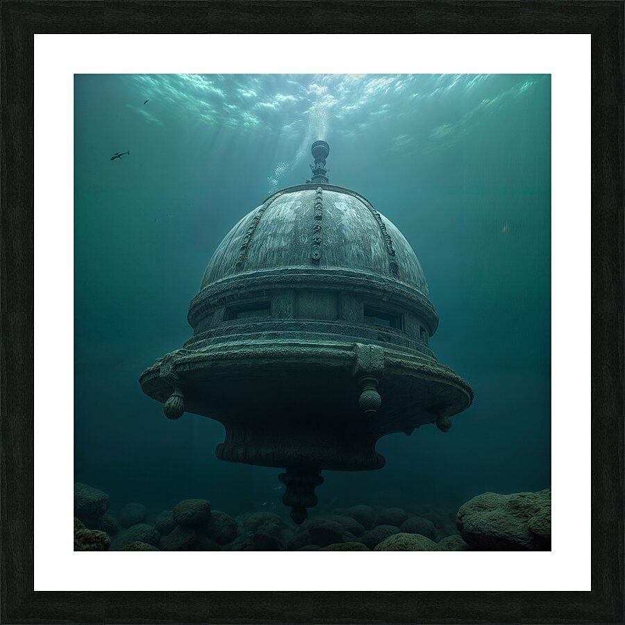 Dome Shaped Artifact  Picture Frame print