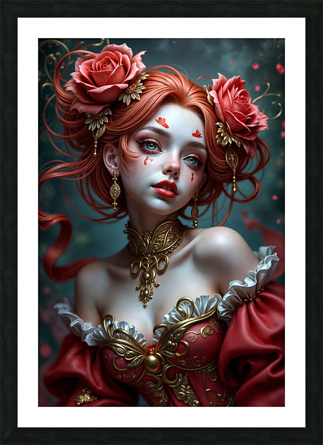  Adorned With Roses  Picture Frame print