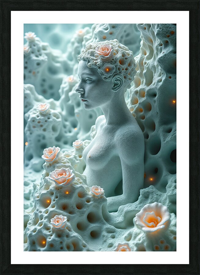 Pale Coloring  Picture Frame print
