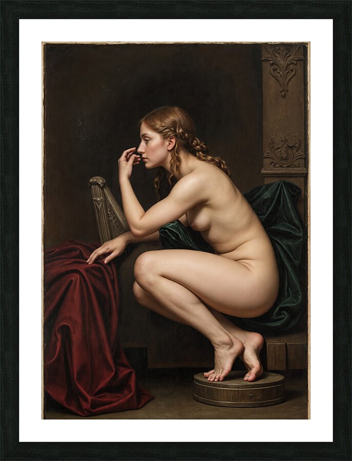 Classical Style Portrayal  Picture Frame print