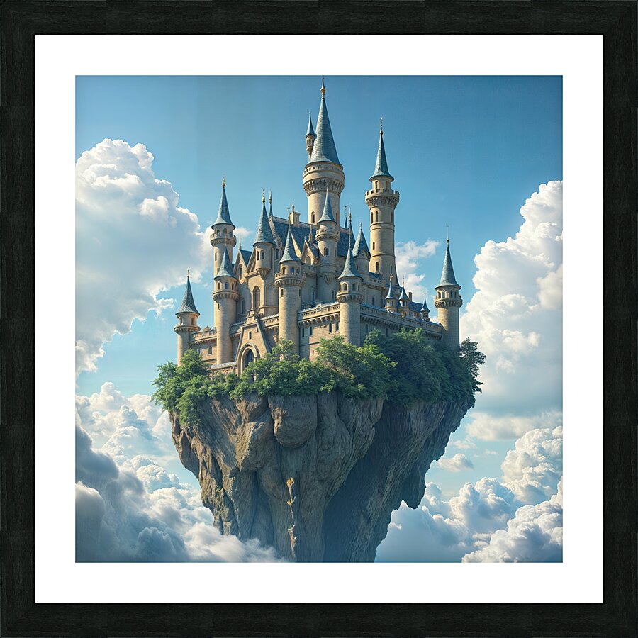  Floating Castle  Picture Frame print