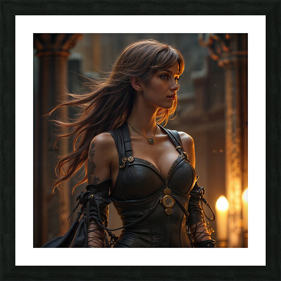 Leather Bodice  Picture Frame print