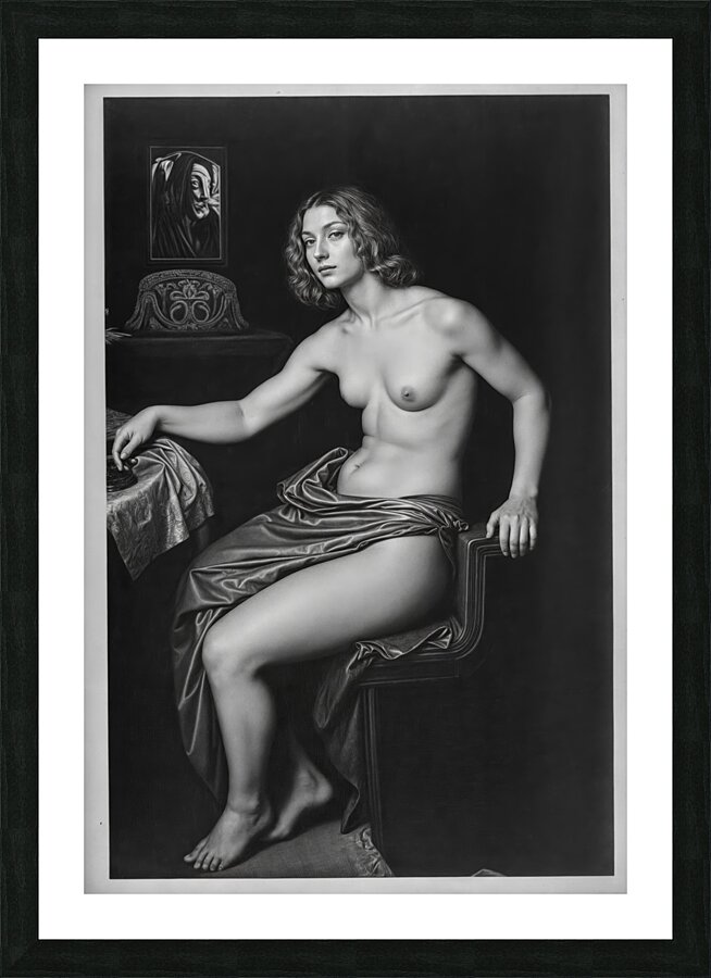 Posed Manner  Picture Frame print