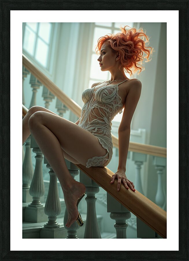  Sunlit Corridor  Picture Frame print