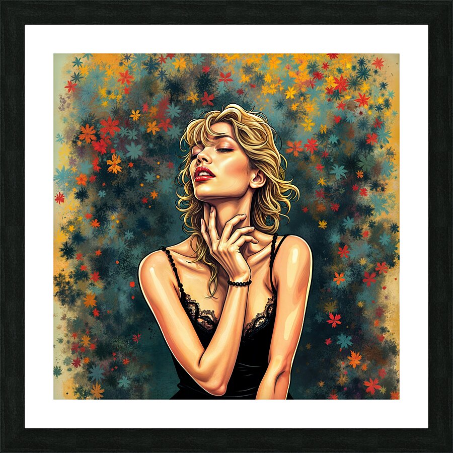  Closed Eyes  Picture Frame print