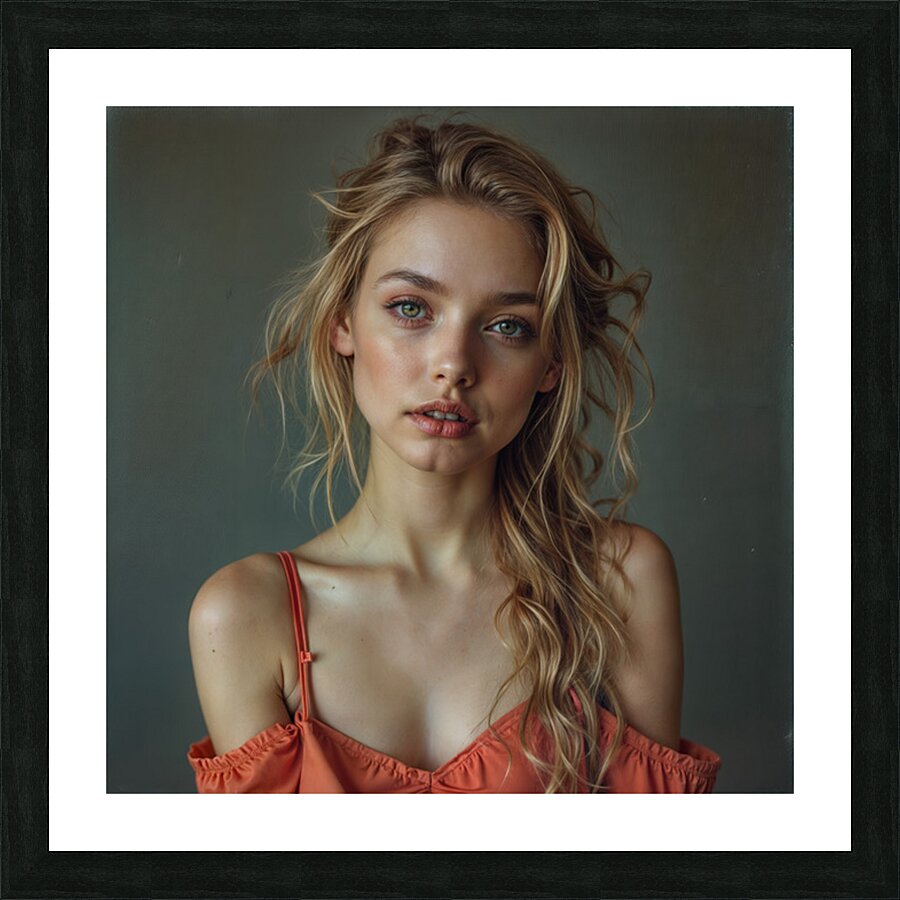 Pensive Expression  Picture Frame print