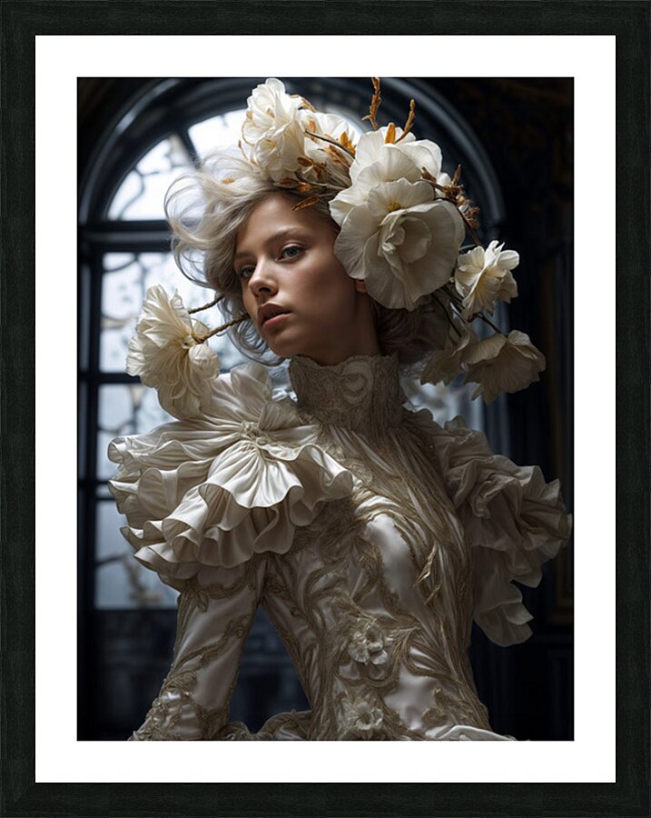 Ephemeral Flowers  Picture Frame print