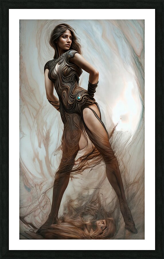 Guardian of Her Domain  Picture Frame print