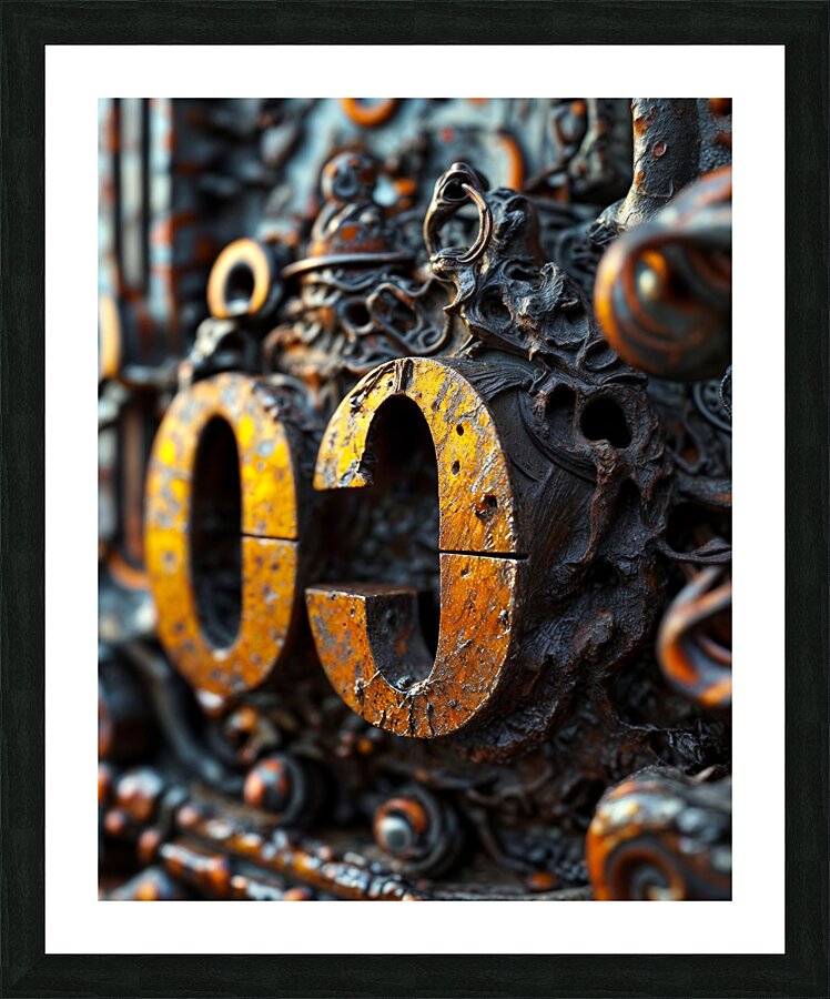  Forgotten Machinery  Picture Frame print