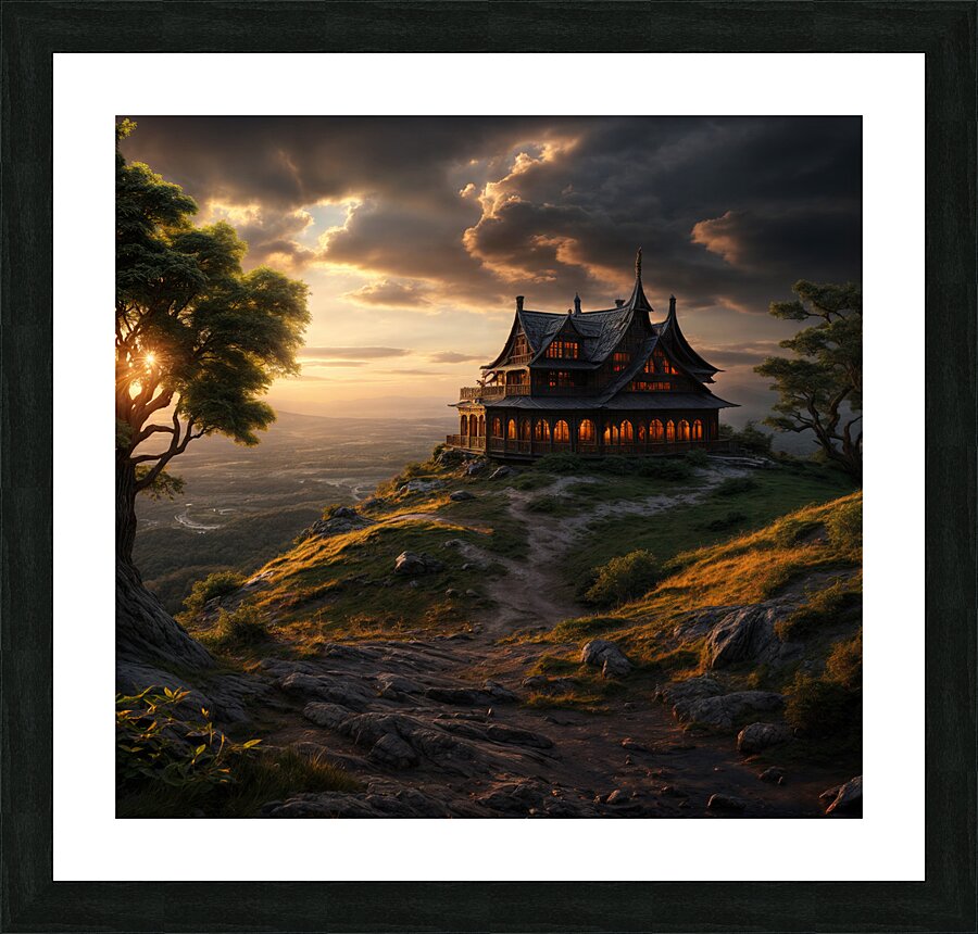 Dramatic Sunset  Picture Frame print