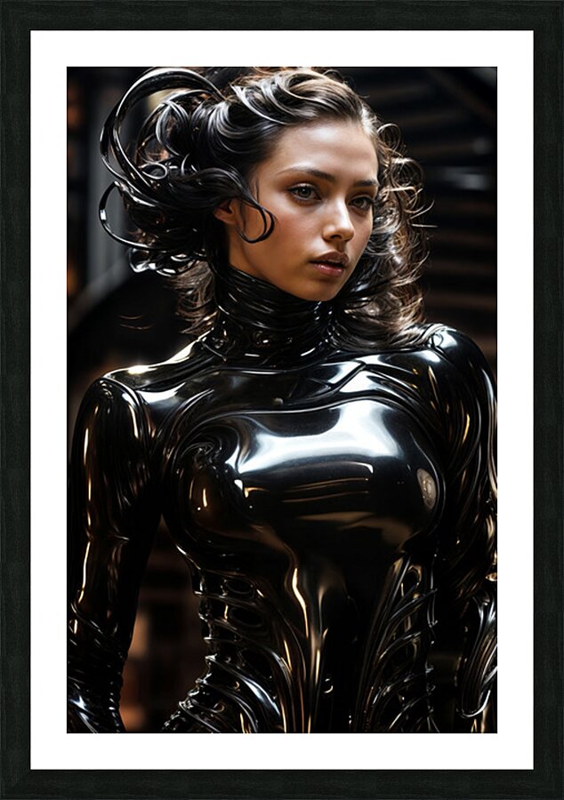 High Gloss Bodysuit  Picture Frame print