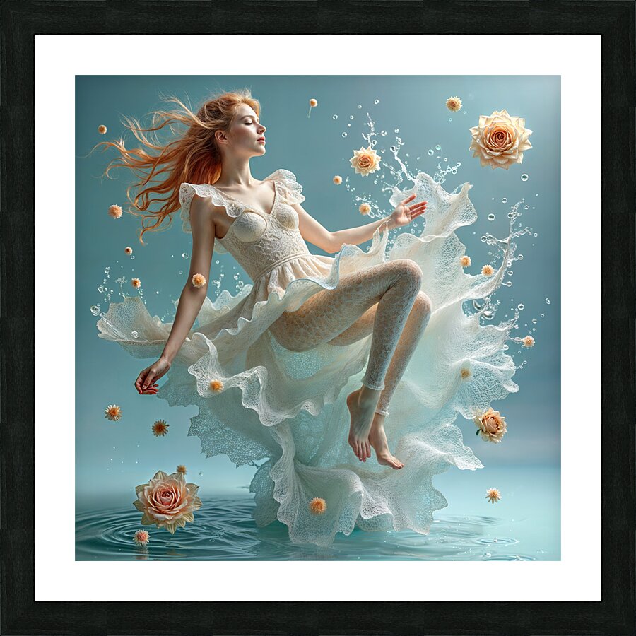  A White Lace Dress  Picture Frame print