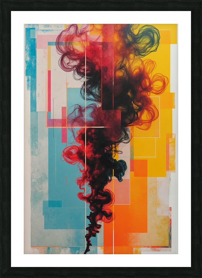  Vibrant Canvas  Picture Frame print