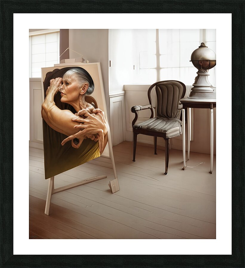 Embrace of Art  Picture Frame print