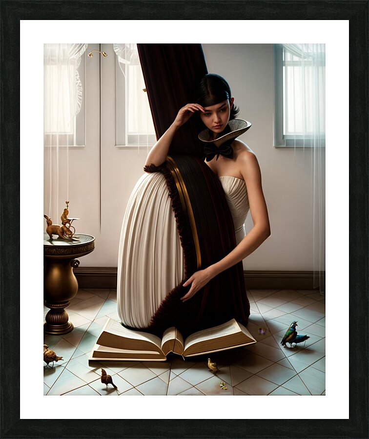 The Curtain  Picture Frame print