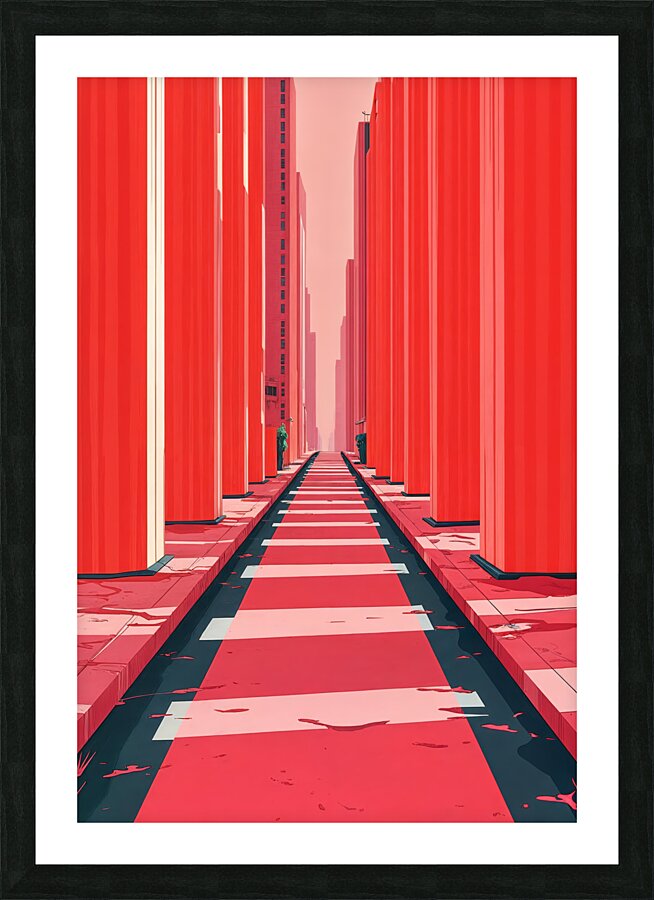 Narrow Corridor  Picture Frame print