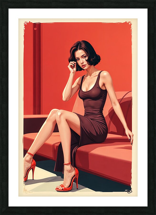  Bright Red Heels  Picture Frame print