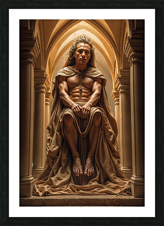 Sculpted Physique  Picture Frame print
