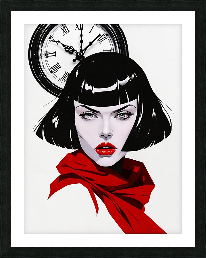  Red Scarf  Picture Frame print