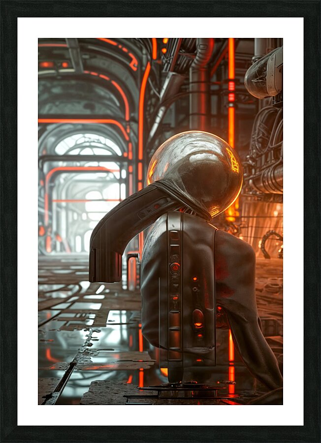  Metallic Corridor  Picture Frame print