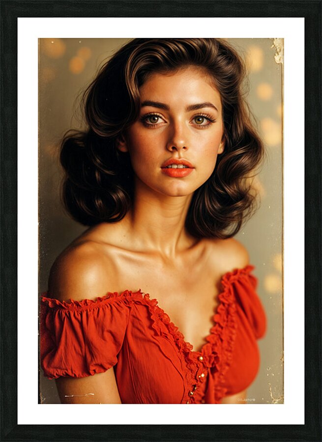 Alluring Portrait  Picture Frame print