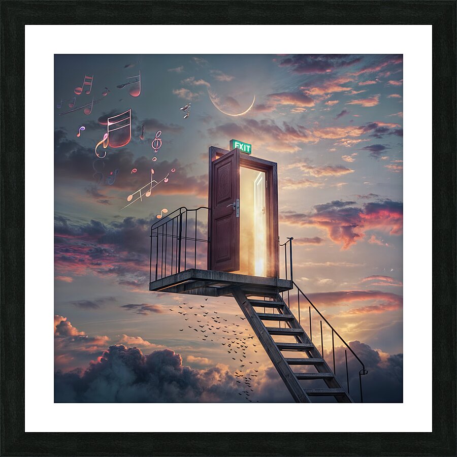  Beyond The Door  Picture Frame print