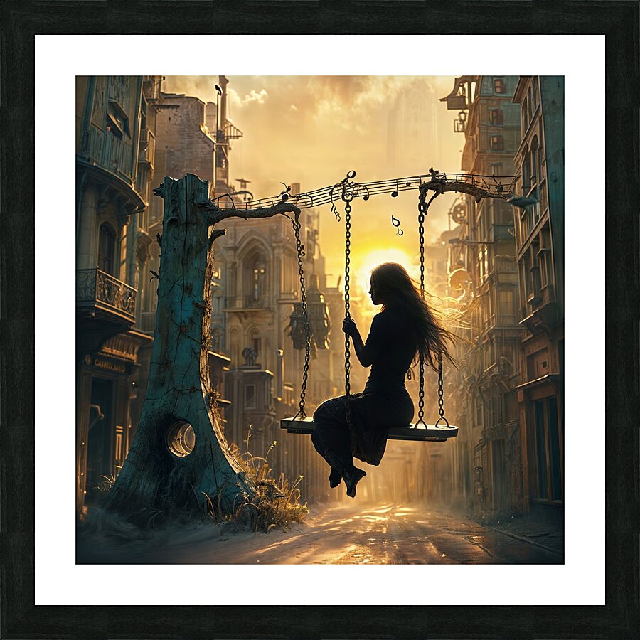  Forgotten City  Picture Frame print
