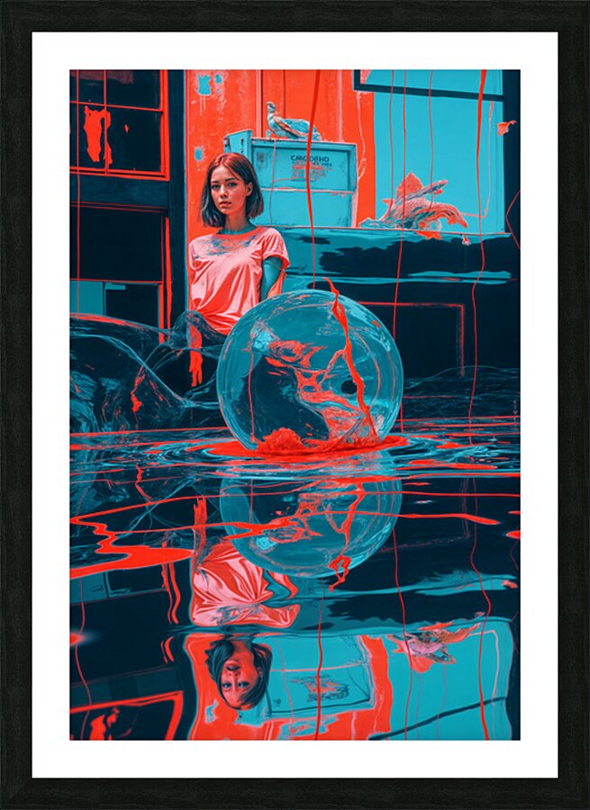  Distorted Reflection  Picture Frame print