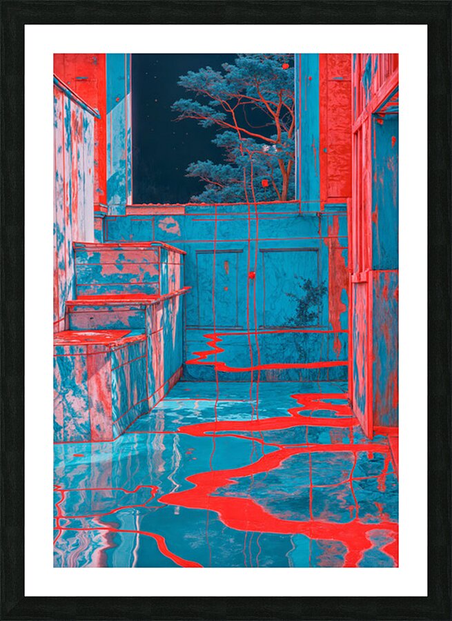 Elongated Corridor  Picture Frame print