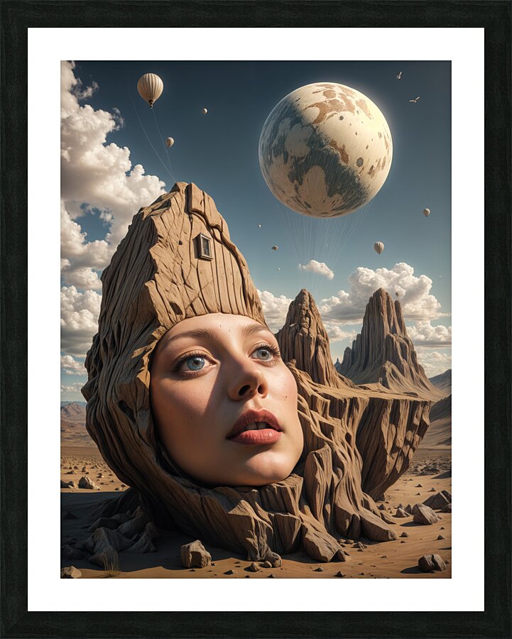  Jagged Cliffs  Picture Frame print