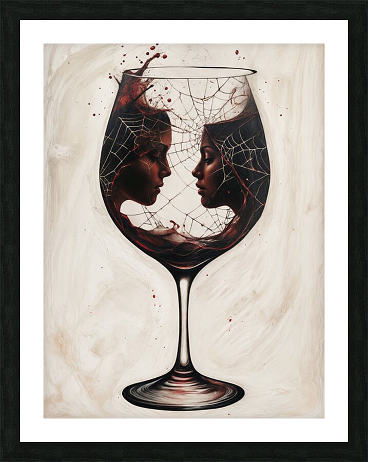  A Spiders Web  Picture Frame print