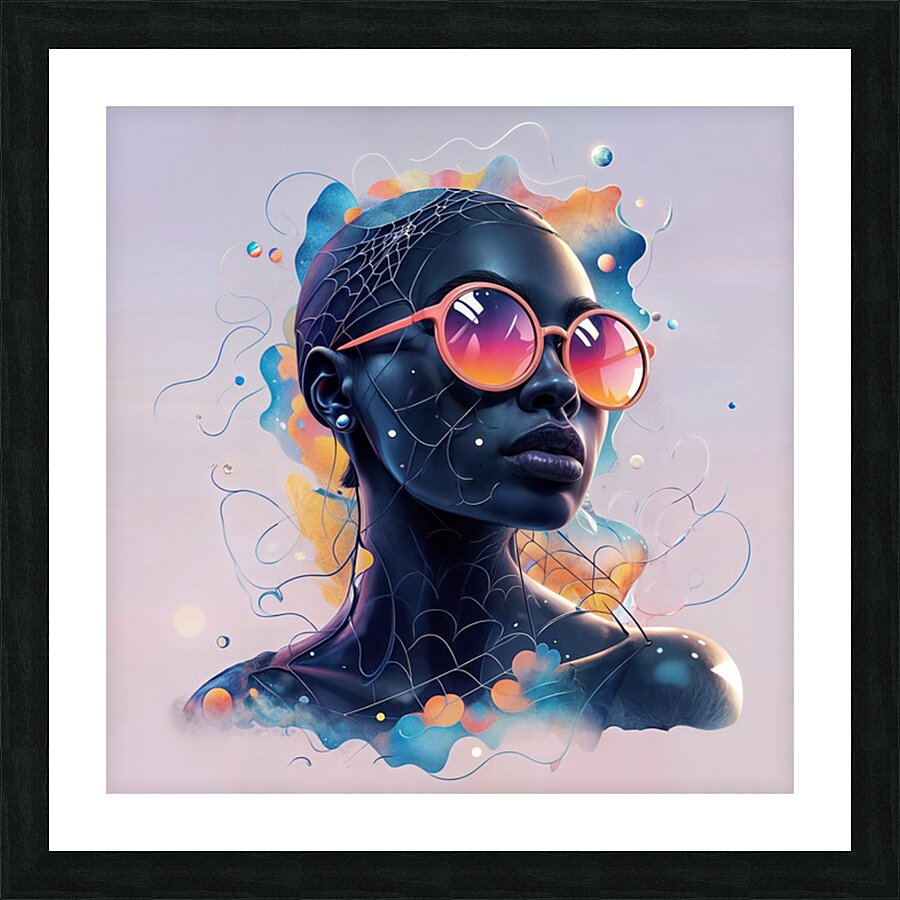  Enigmatic Face  Picture Frame print