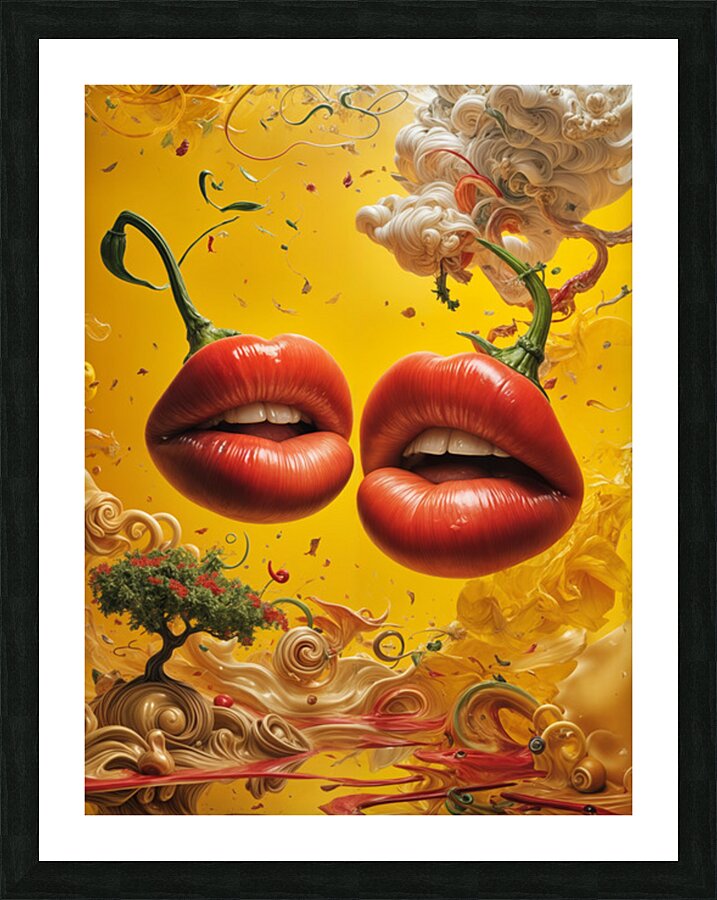  Luscious Lips  Picture Frame print