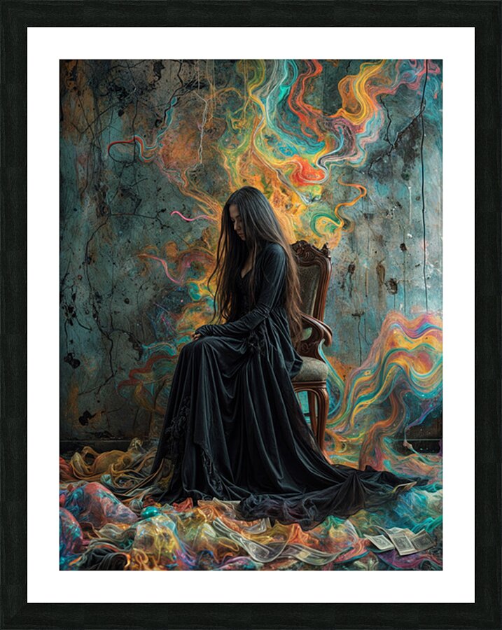  Bowed in Contemplation  Picture Frame print